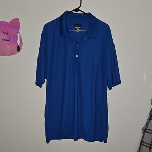 Greg Norman Men's Royal Blue Polo XXL Moisture Wicking Golf Shirt